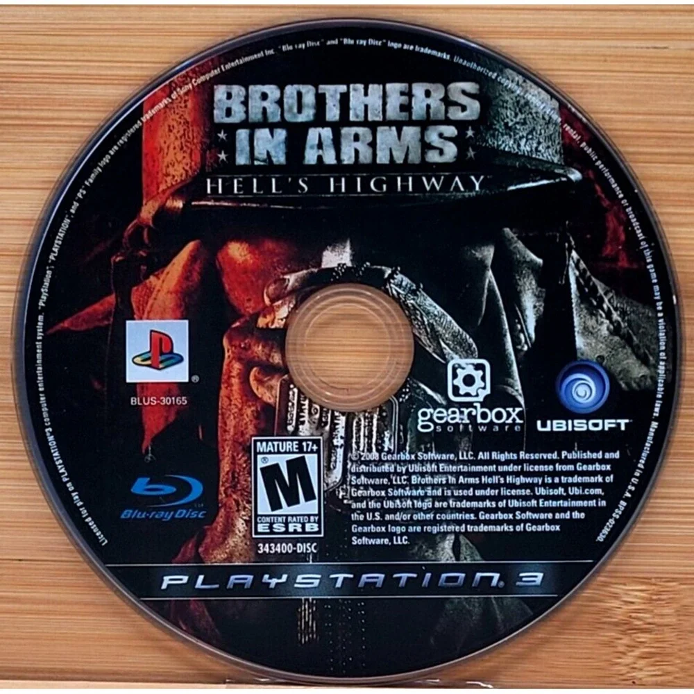 BROTHERS IN ARMS: HELL'S HIGHWAY PS3 PLAYSTATION‎ 3 GAME DISC ONLY